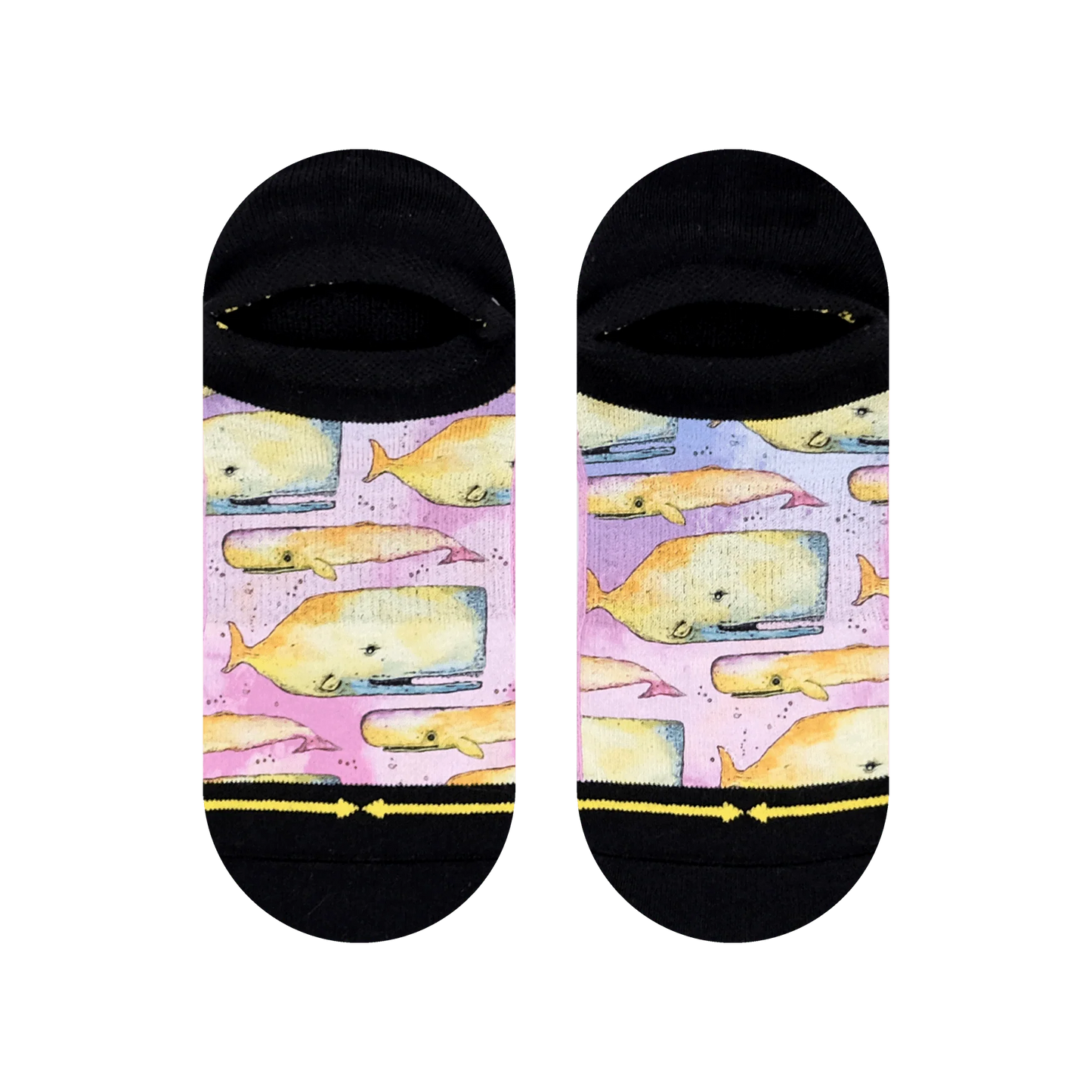 MERGE4 WHALE NO SHOW SOCKS WITH ART BY BAD OTIS LINK - ADULT