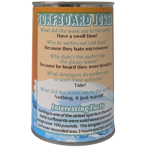 Canned Gifts - Canned Surfboard - Stuffed Plush W/Jokes