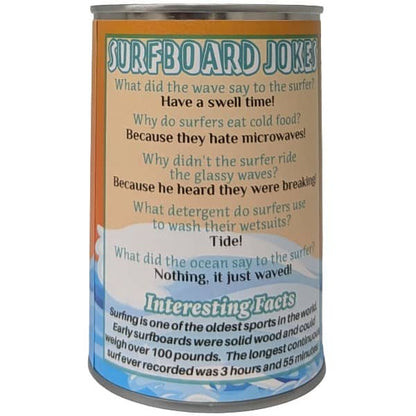 Canned Gifts - Canned Surfboard - Stuffed Plush W/Jokes