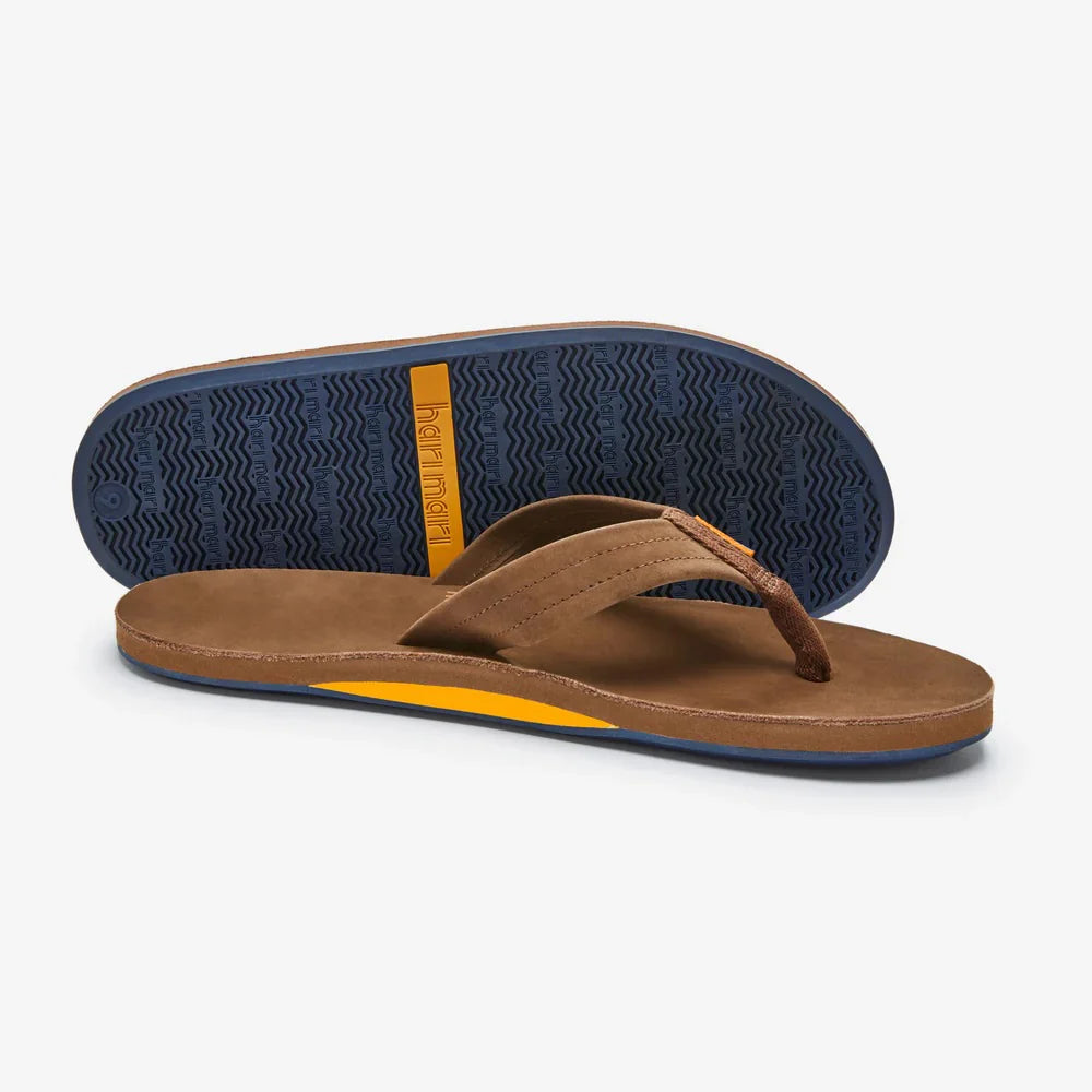 HARI MARI - MENS FIELDS FLIP FLOPS - BOURBON