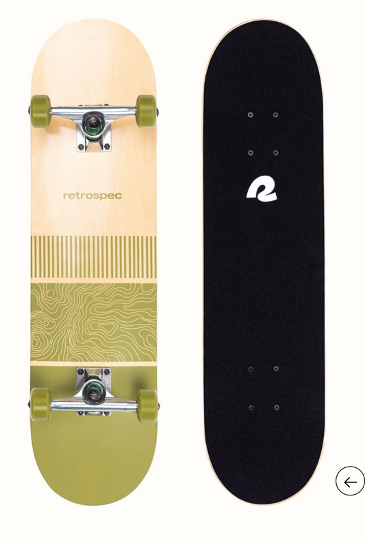 Retrospec Alameda Skateboard - Woven Navy 8in