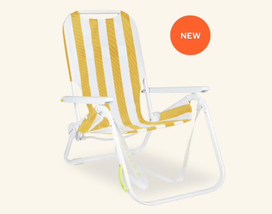 Sunflow Shore Thing Chair - Sunshine Yellow Stripe