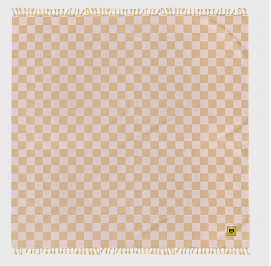 Big Blanket Co. - Beige Checkered