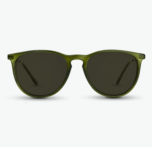 Nectar Shockoe - Shiny Transparent Olive Frame - G15 Lens