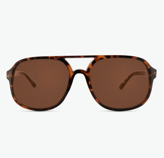 Nectar Woodstock - Brown Tortoise Frame - Amber Lens