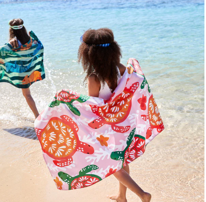Turtley Tropical - KIDS BEACH TOWELS | DOCK & BAY LG