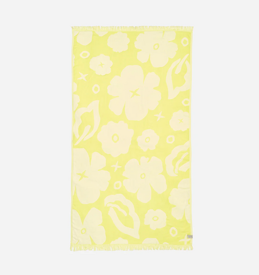 Slowtide XOXO Citron Driftweave Turkish Towel