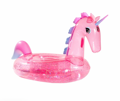 Funboy Unicorn Float - Clear Pink Glitter