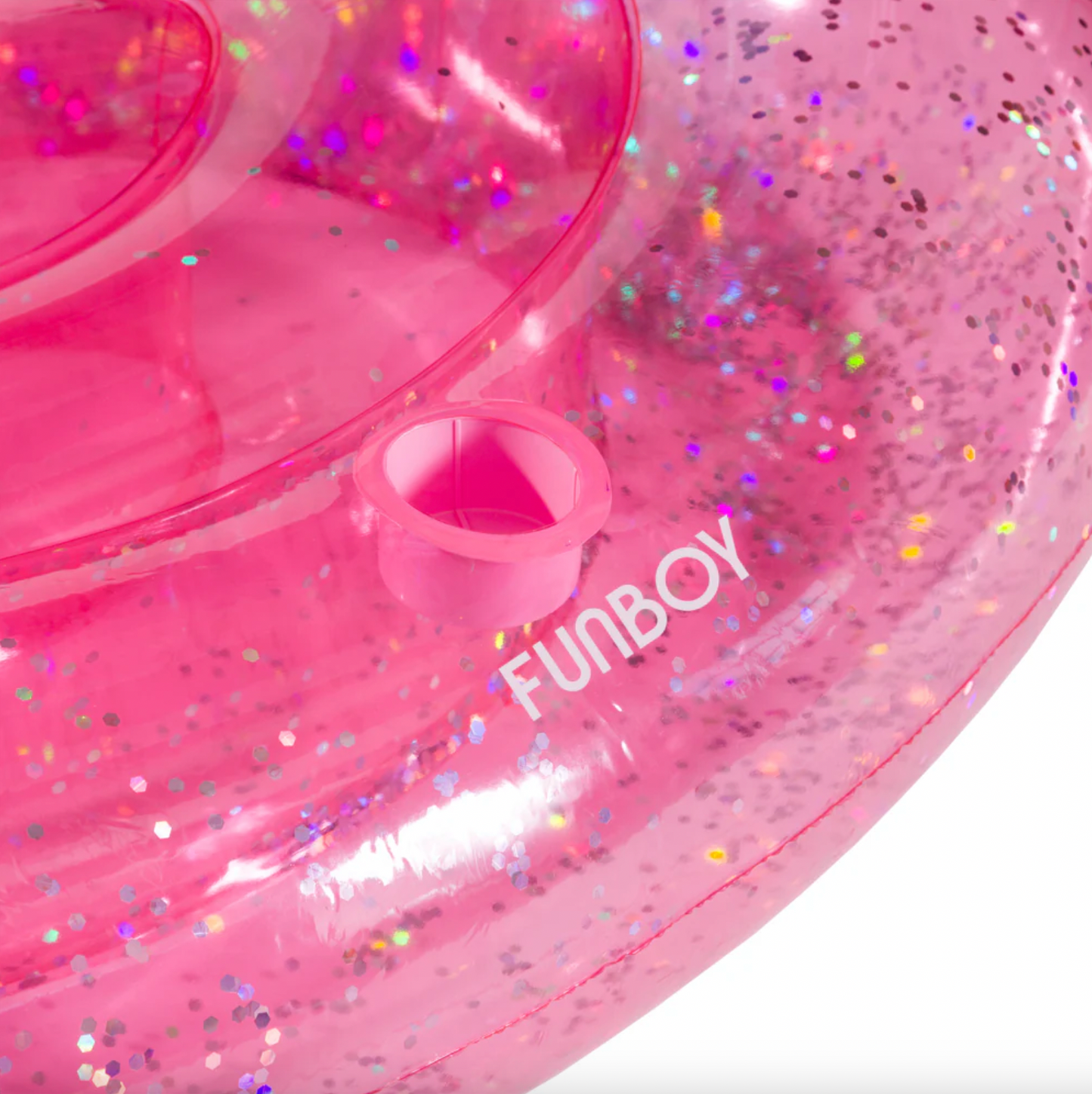 Funboy Unicorn Float - Clear Pink Glitter