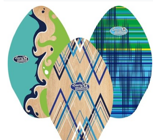Surf Mania Wood Skim Board - 30"