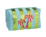 Palm Tree Pouch/ Toiletry Bag/ Beach Pouch