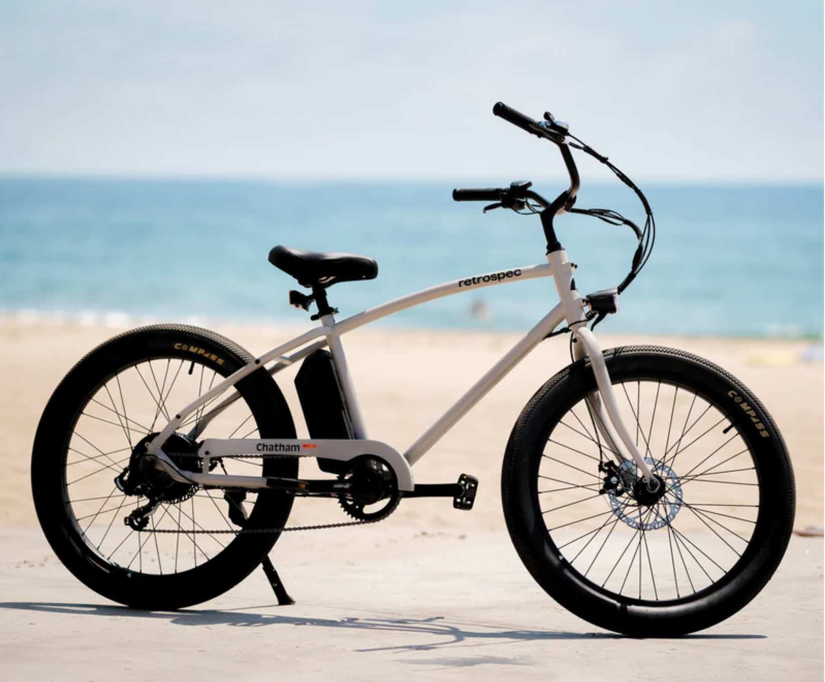 2 wheel drive electric bicycle Chatham Rev 2 Beach Cruiser Electric Bike Overcast Gray / 36V/350W