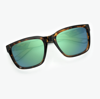 Nectar Folly - Brown Tortoise Frame - Green Lens