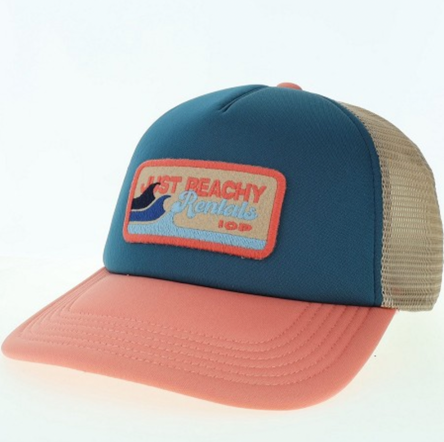 Just Beachy Marine/Salmon Trucker Hat