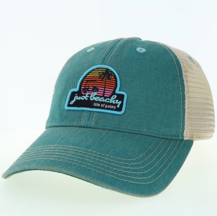 Just Beachy Trucker Hat - Aqua