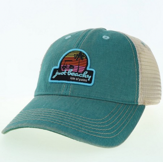 Just Beachy Trucker Hat - Aqua