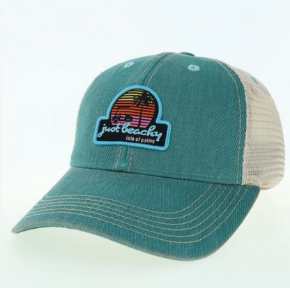 Just Beachy Youth Trucker Hat - Aqua