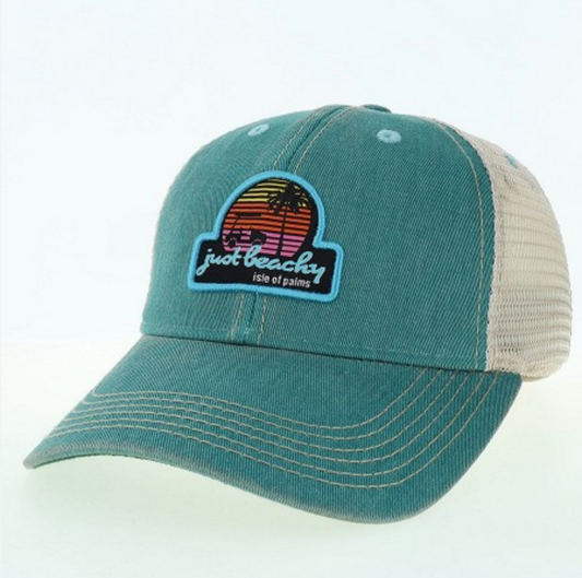 Just Beachy Youth Trucker Hat - Aqua
