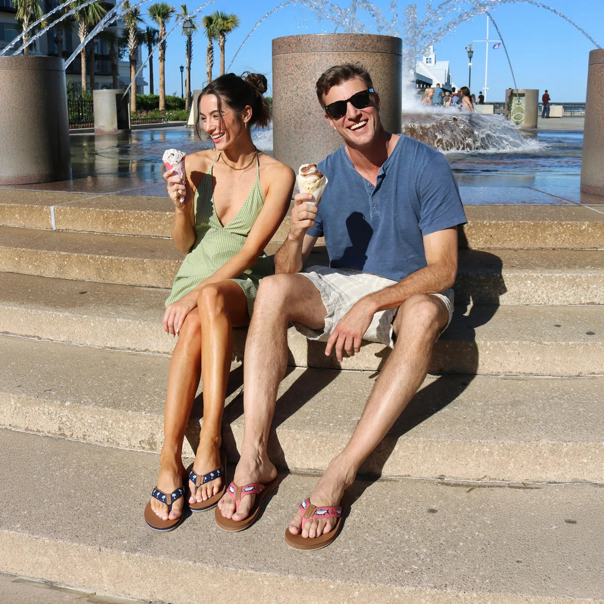 Shep x Hari Mari Flip Flops - Tarpon Coastal Clay