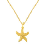 Golden Starfish Necklace