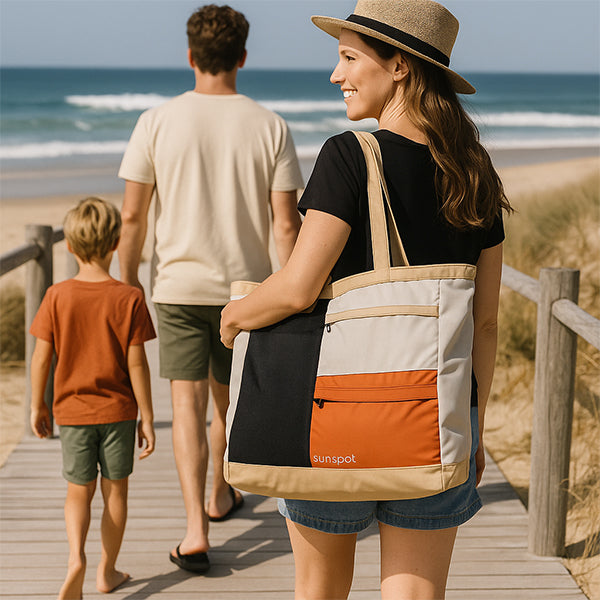 Premium Beach Tote with Pull-out Blanket