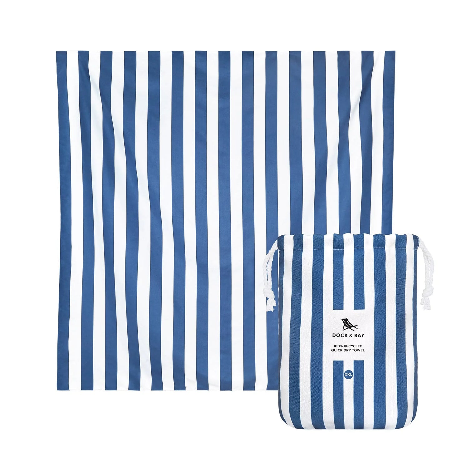 WHITSUNDAY BLUE - QUICK DRY TOWELS | DOCK & BAY X2