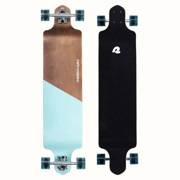 Tidal 41 inch Drop Down Longboard Retrospec Aqua Edge