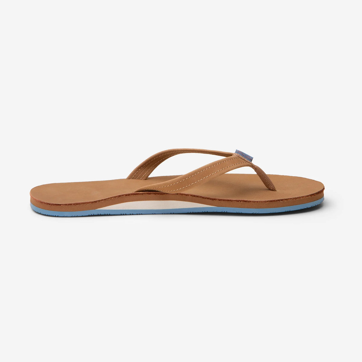 HARI MARI - WOMEN'S FIELDS FLIP FLOPS - TAN/DUSTY BLUE