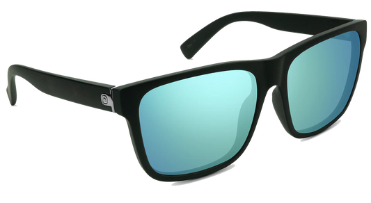 Nectar Asbury Park Matte Black Frame - Blue Lens Sunglasses