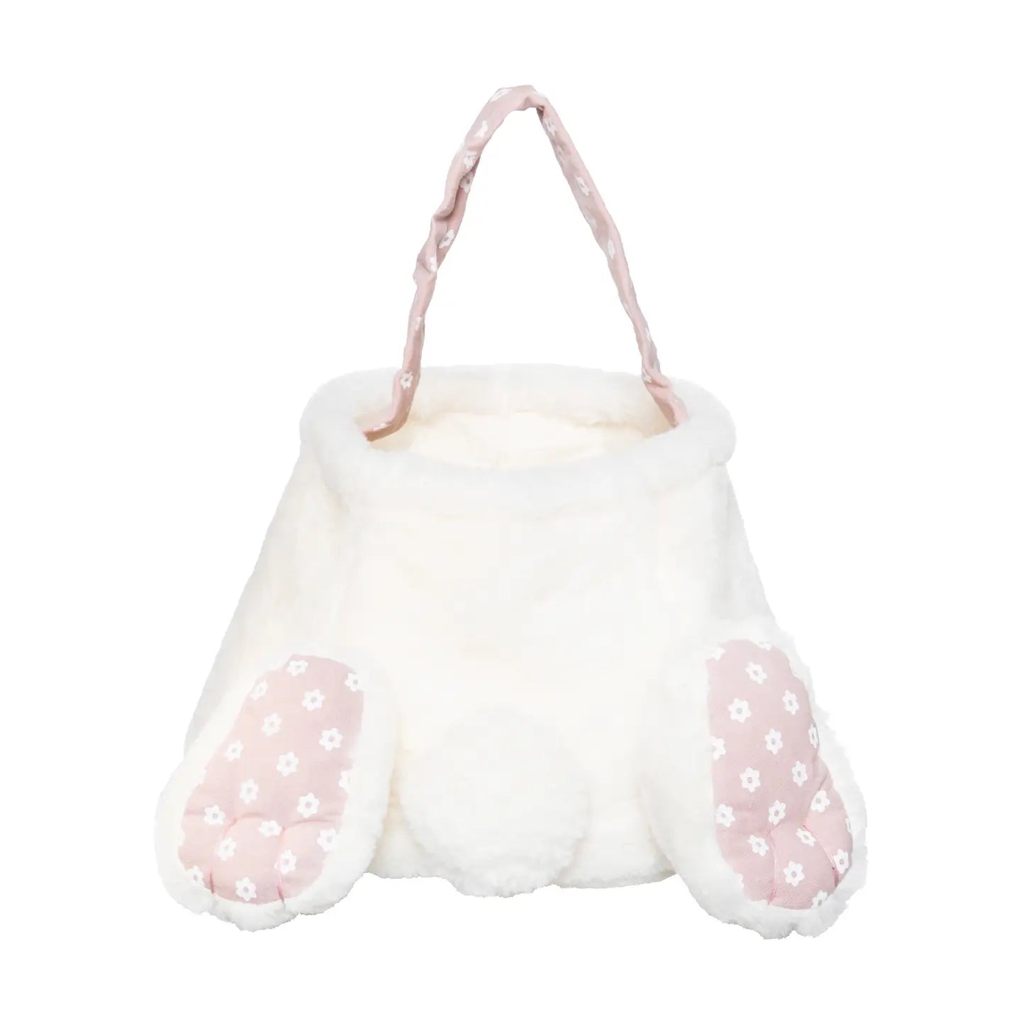 Easter Cottontail Bunny Girl Pink Fabric Basket