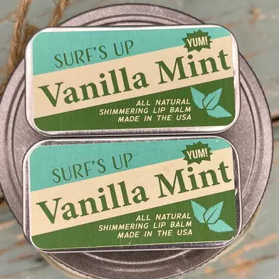 Surfs Up Vanilla Mint Shimmering Lip Balm