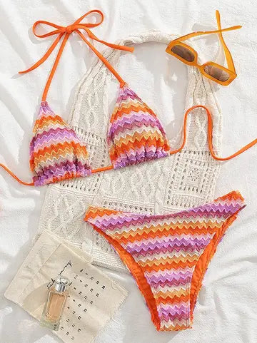 Rainbow Wave Beach Bikini Bottom