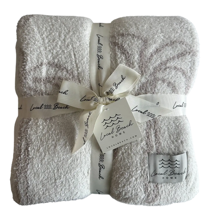 Multi Palm Tree Luxe Home Blanket