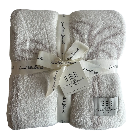 Multi Palm Tree Luxe Home Blanket