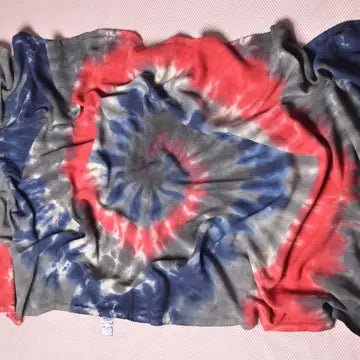 Spiral Cotton Turkish Towel | Beach Towel - Color: Patriotic Spiral