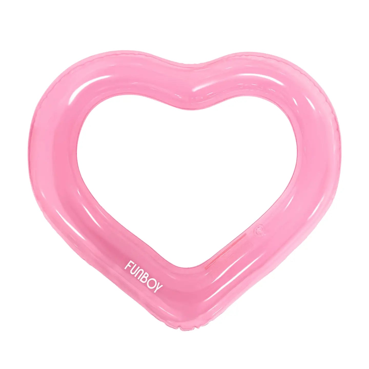 FUNBOY Upcycled Pink Heart Ring Tube Float / Decor
