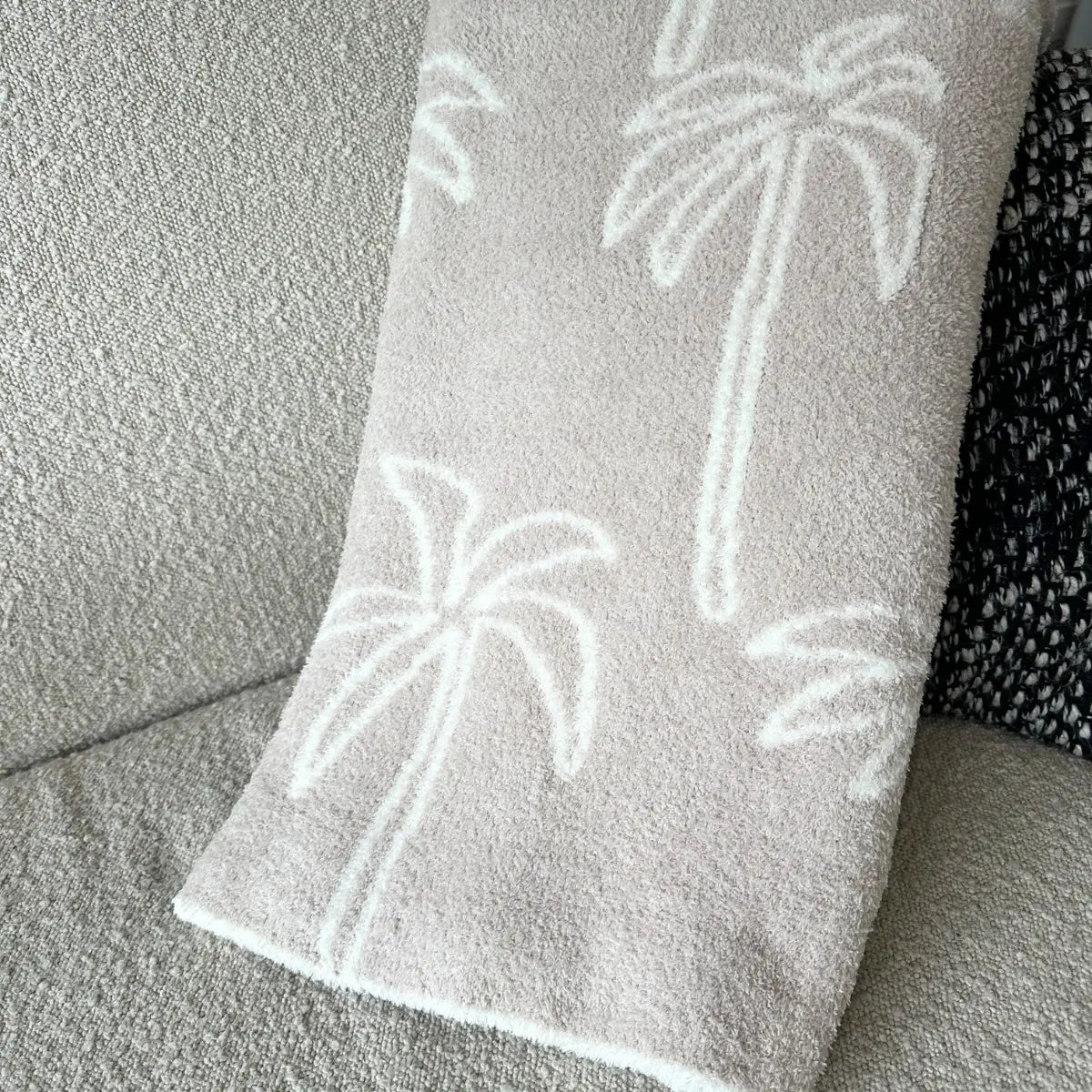 Multi Palm Tree Luxe Home Blanket