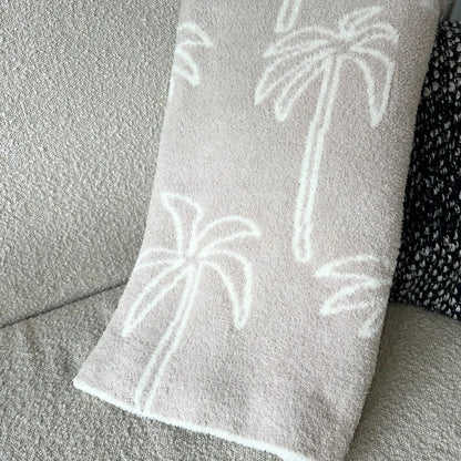 Multi Palm Tree Luxe Home Blanket