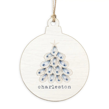 Isle of Palms Coastal Oyster Holiday Tree Ornament