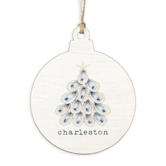 Isle of Palms Coastal Oyster Holiday Tree Ornament