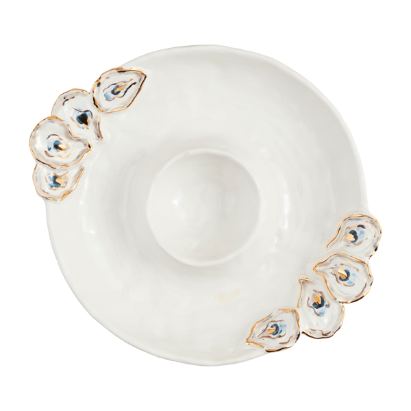 Oyster Chip & Dip Bowl Set