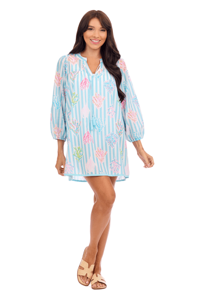 Coral & Shell Coverup