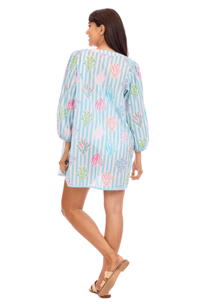 Coral & Shell Coverup