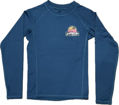 Girls Rash Guard Blue