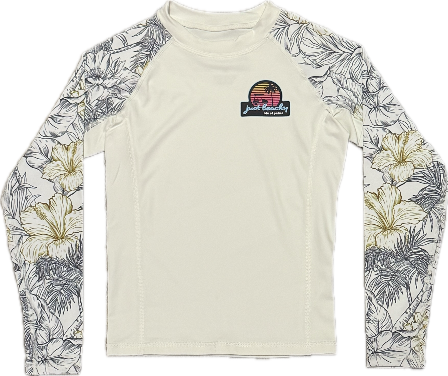 Girls Rash Guard White