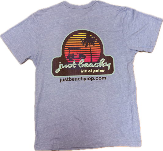 Just Beachy Logo Blue T-Shirt