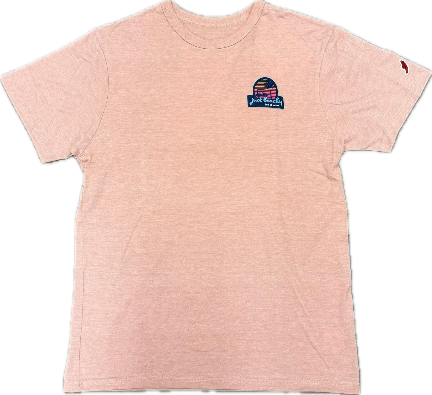 Just Beachy Logo Rose T-Shirt