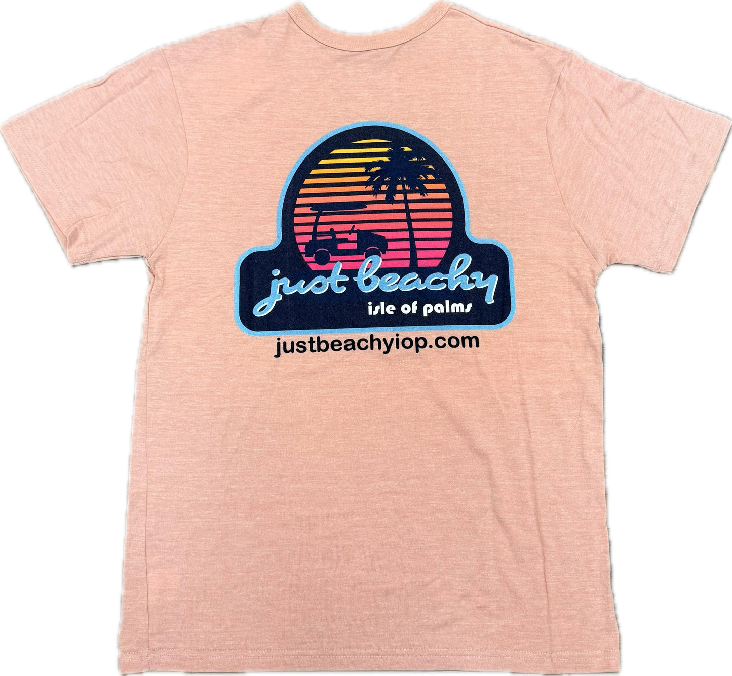 Just Beachy Logo Rose T-Shirt