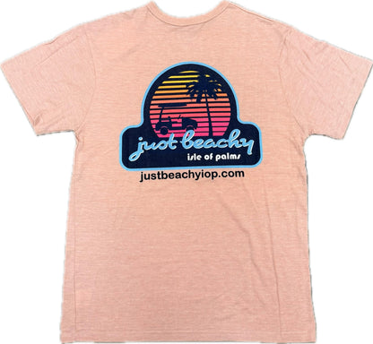 Just Beachy Logo Rose T-Shirt