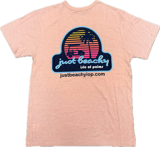 Just Beachy Logo Rose T-Shirt